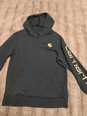 Carhartt Men’s Teal Hooded Sweatshirt